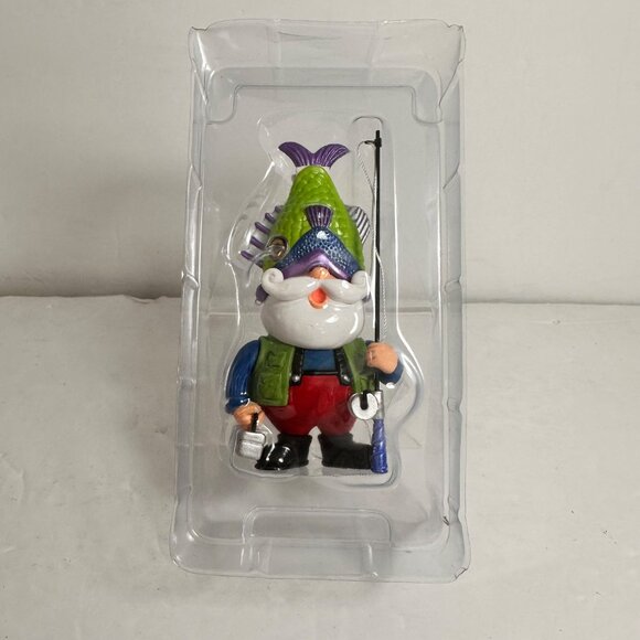 Vintage Hallmark Christmas Ornament 2004 Catch Of The Day Fishing Santa Figurine - Picture 9 of 10